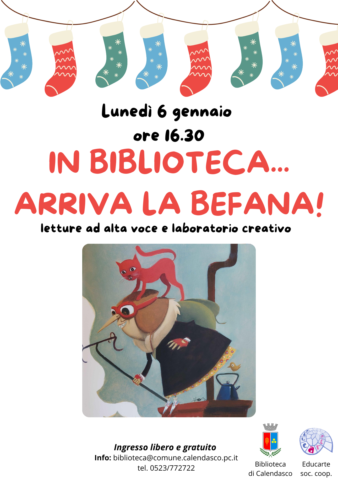 Biblioteca locandina befana