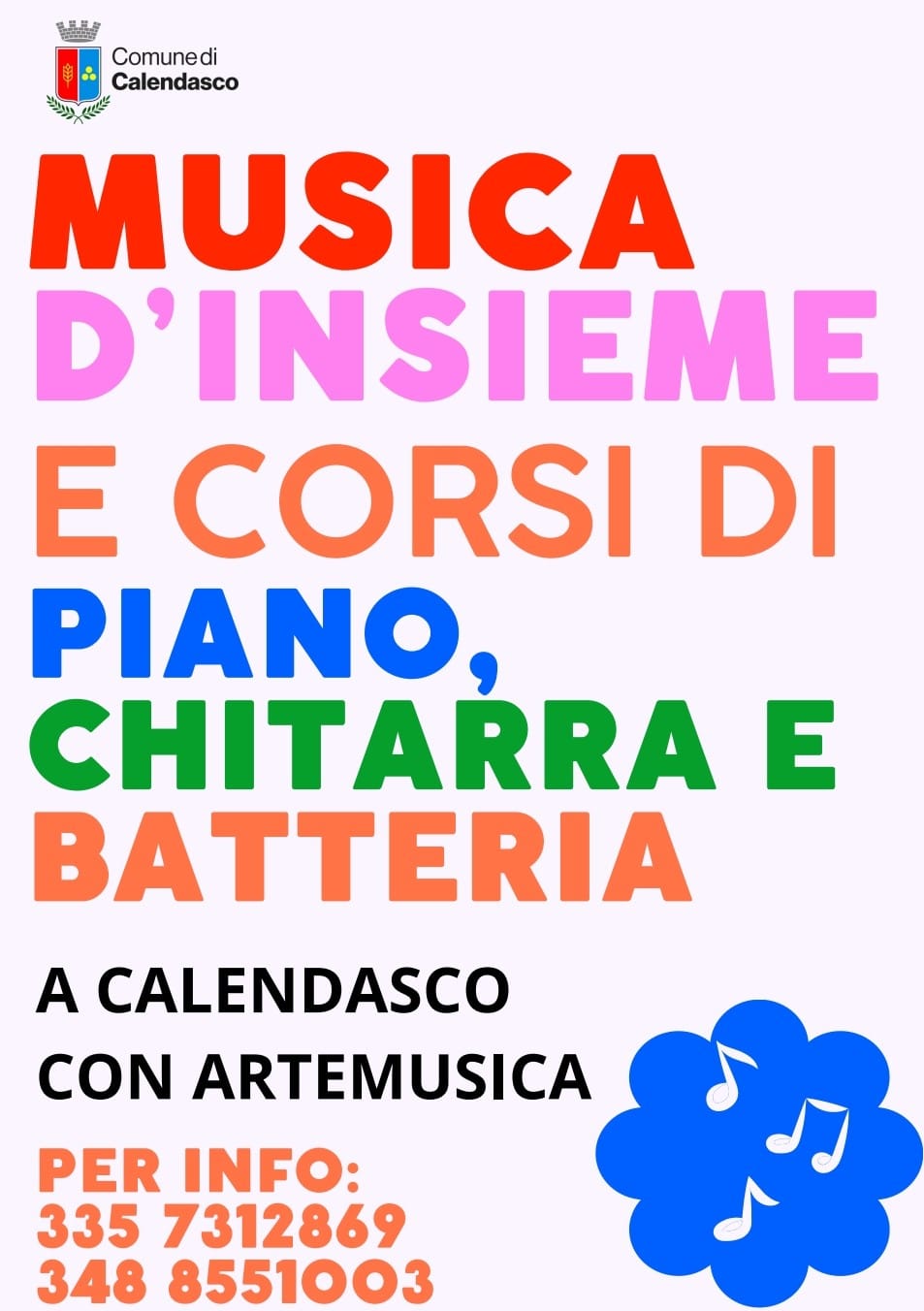 A Calendasco parte la "Scuola della creatività" con “Arte e Musica”  